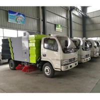 4 Brush Diesel Road Dust Sweeper Cleaner Truck